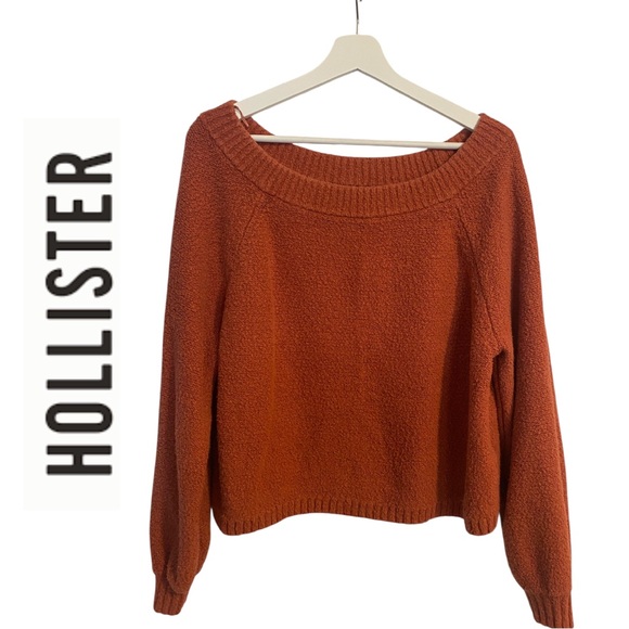 Hollister Women's Warm Orange Sweater Size M - Picture 1 of 9
